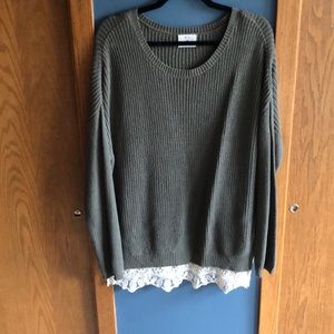 Pins and Needles Scoop Neck Sweater